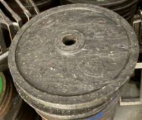 3 x American 2.5kg Barbell Weights - Ref: GWH SDS1480 - CL1071 - Location: Cardiff, WalesThis item