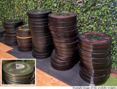 4 x Rogue 2.5KG Training Competition Weight Plates - Rubber Training Weights with Steel Centre