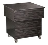 1 x Blizzard Neutral Display Buffet Unit Featuring a Black Granite Top, Wenge Wood Finish and