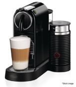 1 x DE'LONGHI  NESPRESSO 'Citiz' Coffee Pod Machine And Frother In Black - Original Price £225.