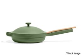 1 x OUR PLACE Always 2.0 Pan with Lid, Steamer Basket and Beechwood Spoon - Size: 26.5cm - Colour: