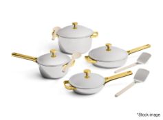 1 x OUR PLACE Set Of 4 Titanium Always Pans Pro With Gold Accents - Original Price £495.00 - Ref: /