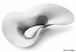 1 x GEORG JENSEN 'Indulgence' Luxury Mirrored Stainless Steel Oyster Tray - Original Price £305.00