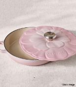1 x LE CREUSET 'Petal' Enamelled Cast Iron Shallow Casserole Dish (26cm) - Original Price £295.00