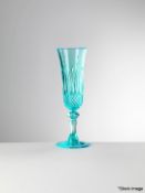 Set of 5 x MARIO LUCA GIUSTI Nuova Italia Flutes In Turquoise - Original Price £180.00