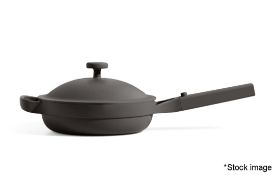 1 x OUR PLACE 'Mini Always 2.0' Pan with Self-basting Lid and Beechwood Spoon, Charcoal - Size: 21.