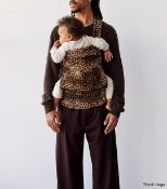 1 x ARTIPOPPE 'Zeitgeist' Designer Velvet Leopard Print Baby Carrier - Original Price £480.00