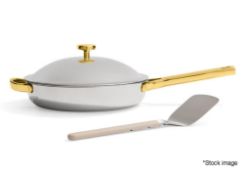 1 x OUR PLACE Titanium Always Pro 27cm Frying Pan with Gold Accents- Original Price £185.00