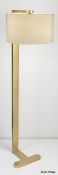 1 x CHELSOM 'Trip' Luxury 1.6-Metre Tall Freestanding Floor Lamp in a Champagne Gold Finish - Ref:
