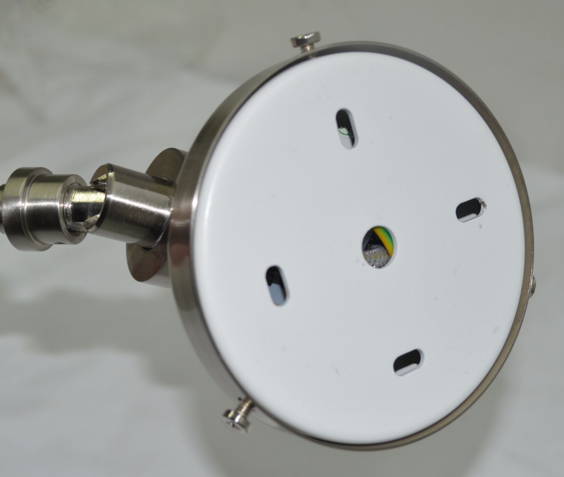 Pair of 'Angle' Luxury Adjustable Steel Wall Light with a Brushed Nickel Finish - Unused - Image 8 of 12