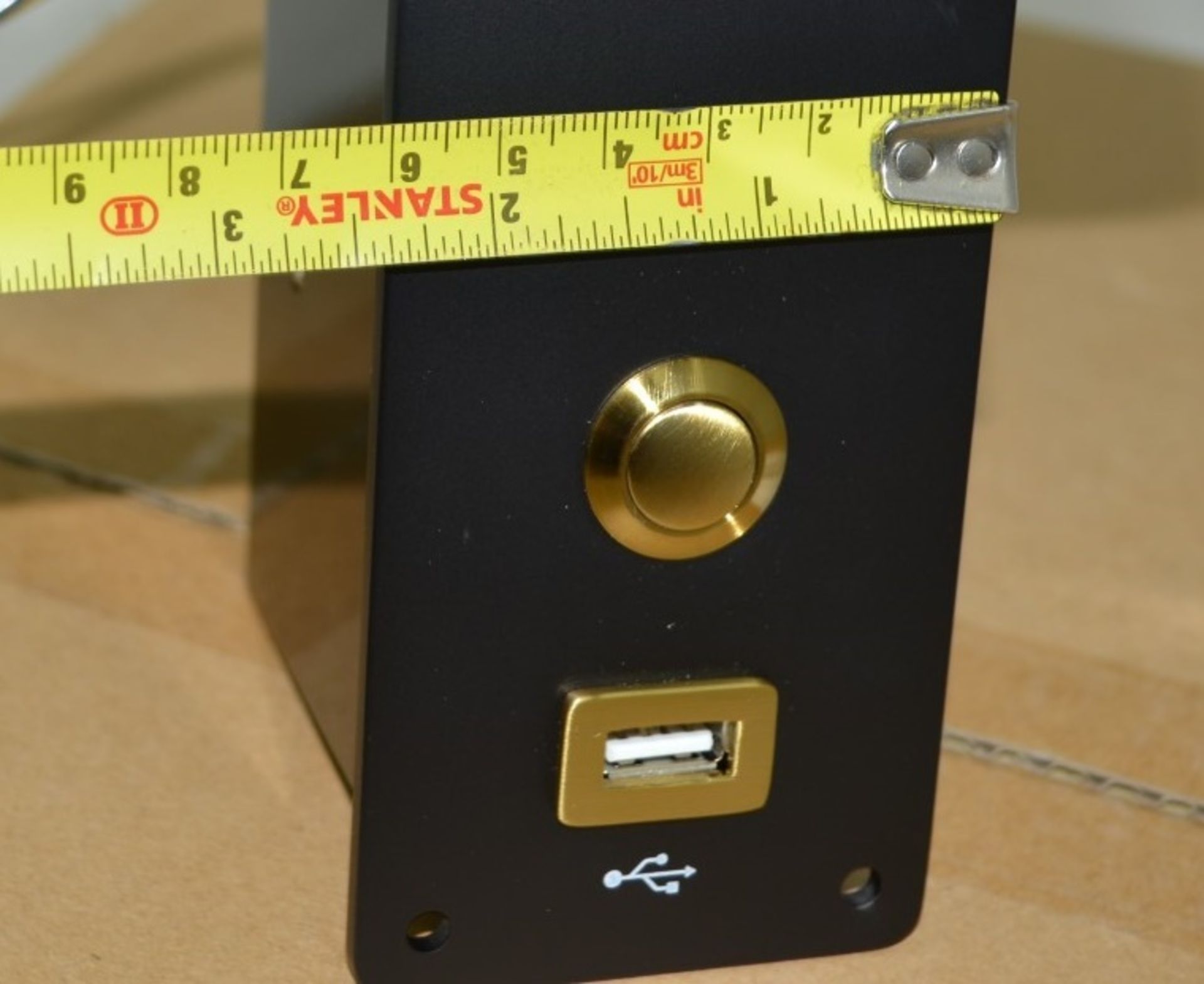 Pair of 'Dome' Luxury LED Adjustable Reading Wall Lights in a Brushed Brass Finish - Image 2 of 12