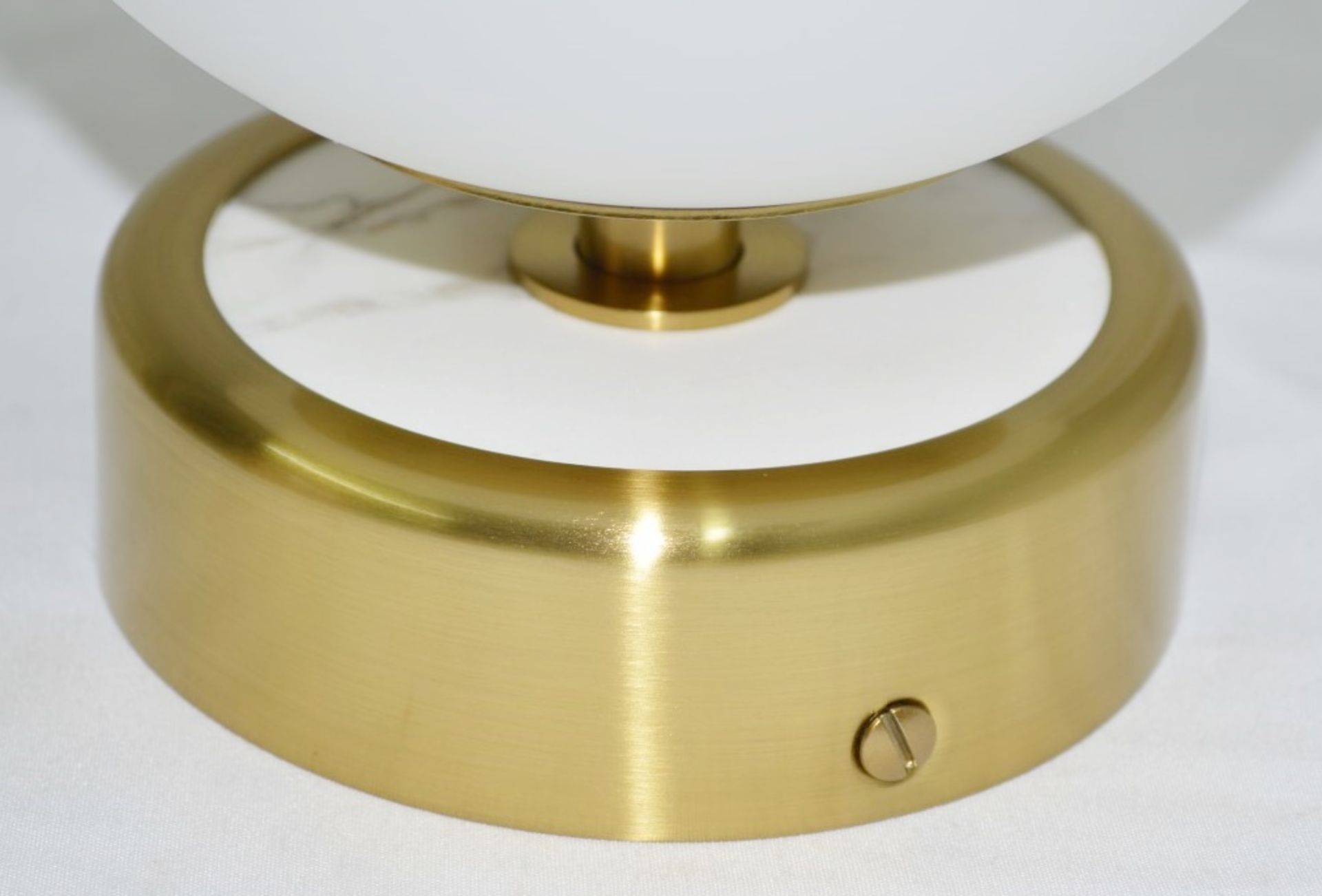Pair of 'Lunar' Luxury Steel Wall Washer Light Fittings in a Brushed Brass Finish - Image 6 of 17