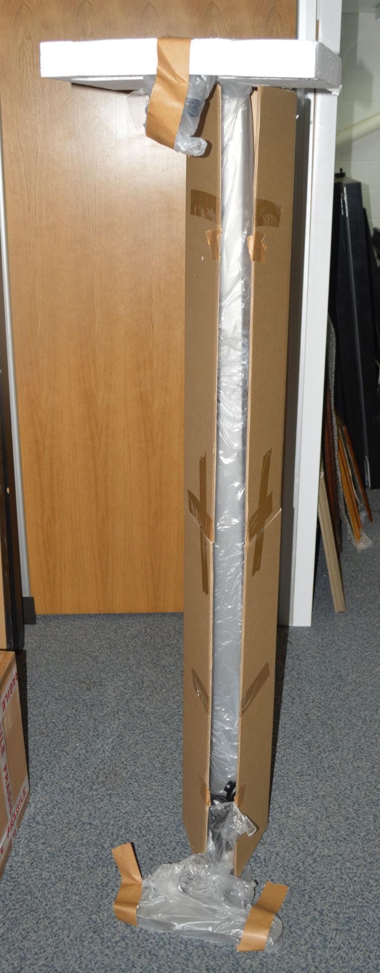 1 x CHELSOM 'Trip' Luxury Freestanding Steel Floor Lamp with an Aluminium Finish - Ref: TR/4/FS/AL/ - Image 13 of 13