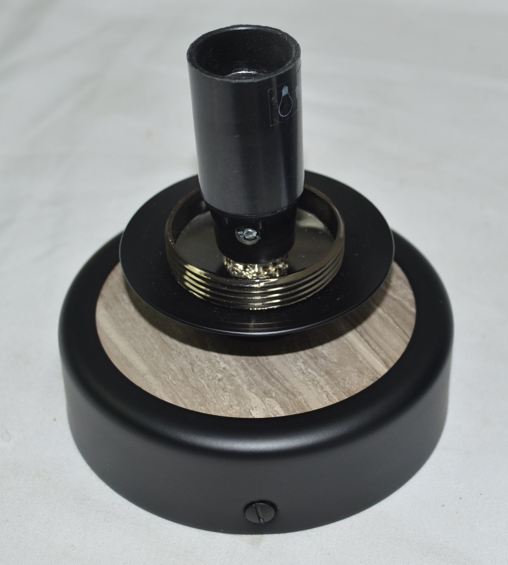 Pair of 'Lunar' Luxury Steel Wall Washer Light Fittings in a Satin Black Steel Finish with - Image 6 of 9