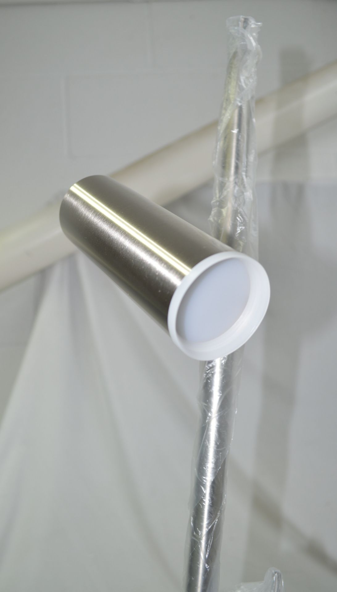 1 x CHELSOM 'Toronto' Luxury 1.6-Metre Tall Floor Lamp in a Brushed Nickel Finish - Ref: TT/200/FS/ - Image 13 of 18