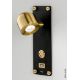 Pair of 'Dome' Luxury LED Adjustable Reading Wall Lights in a Brushed Brass Finish - Image 1 of 12