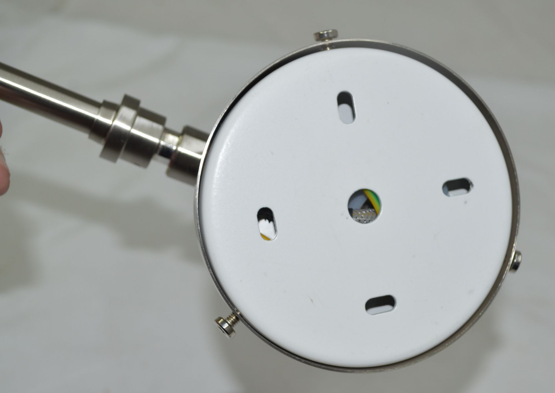 Pair of 'Angle' Luxury Adjustable Steel Wall Light with a Brushed Nickel Finish - Unused - Image 7 of 12