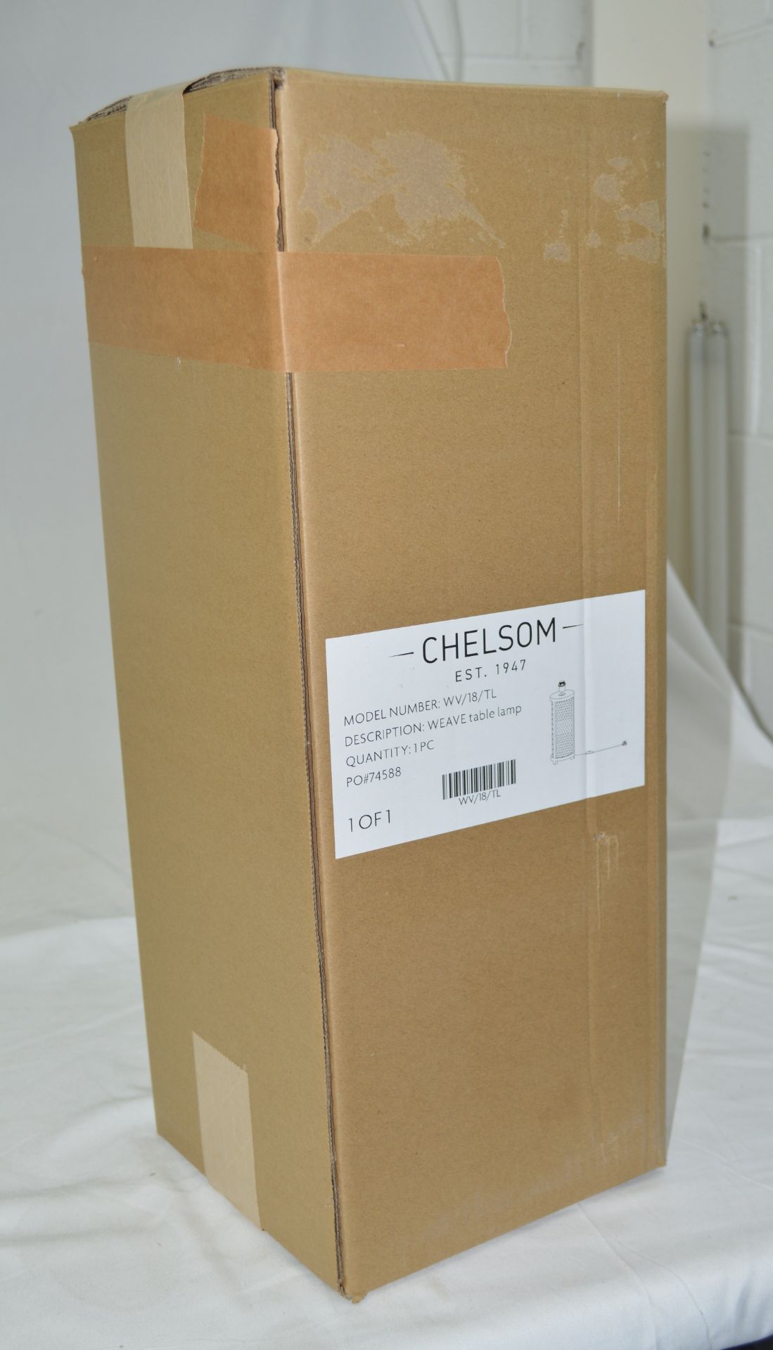 Pair of 'Weave' Luxury Table Lamp featuring Satin Black Metalwork and Natural Cane - Image 3 of 14