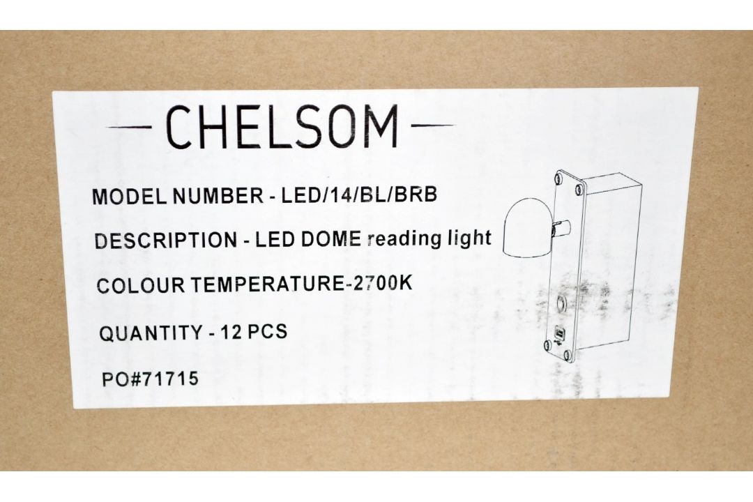 Pair of 'Dome' Luxury LED Adjustable Reading Wall Lights in a Brushed Brass Finish - Image 6 of 12