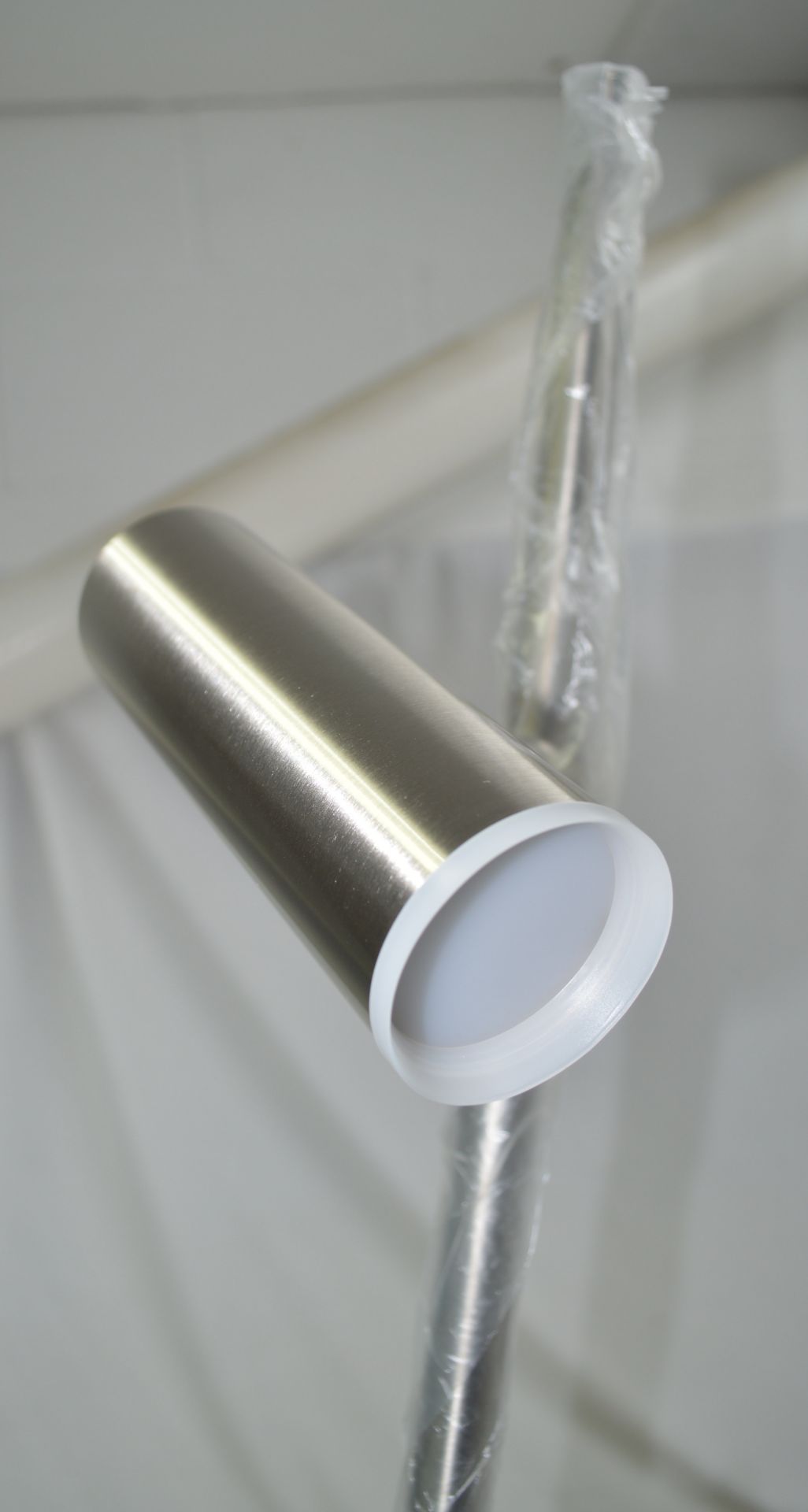 1 x CHELSOM 'Toronto' Luxury 1.6-Metre Tall Floor Lamp in a Brushed Nickel Finish - Ref: TT/200/FS/ - Image 9 of 18