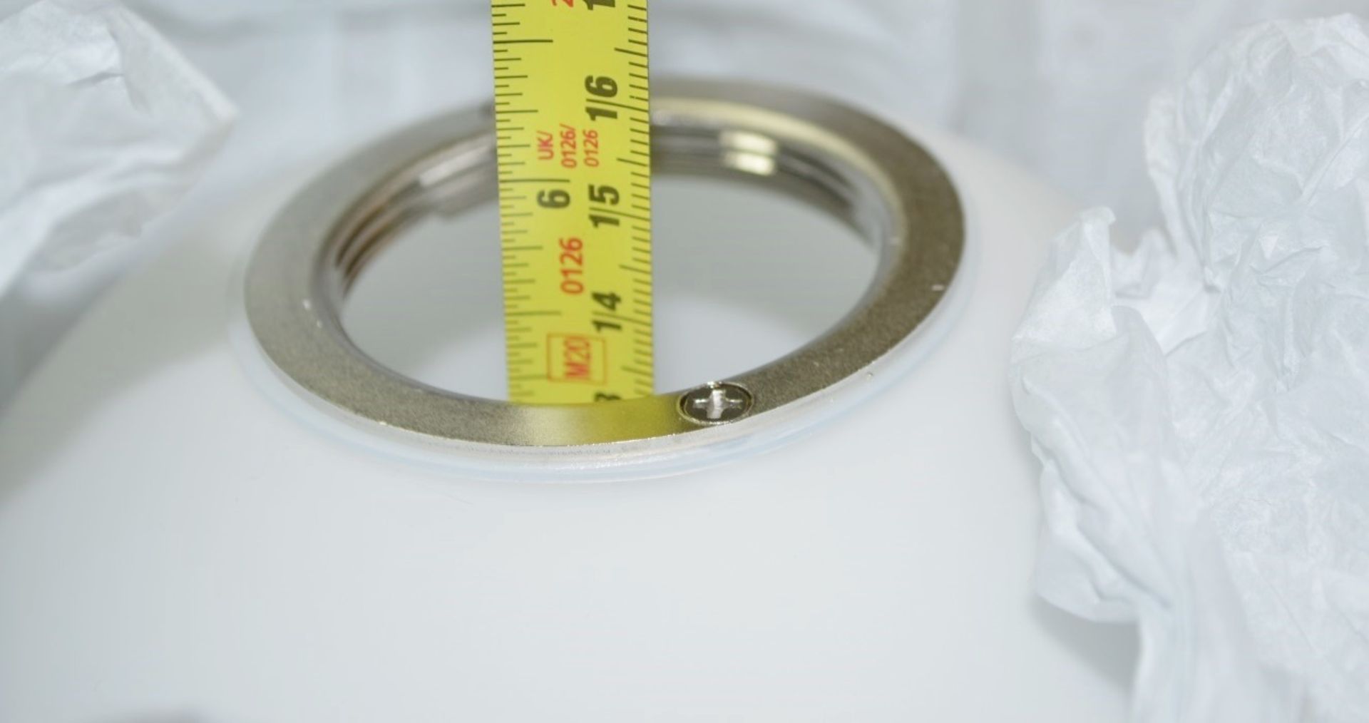 Pair of 'Lunar' Luxury Steel Wall Washer Light Fittings in a Brushed Brass Finish - Image 14 of 17
