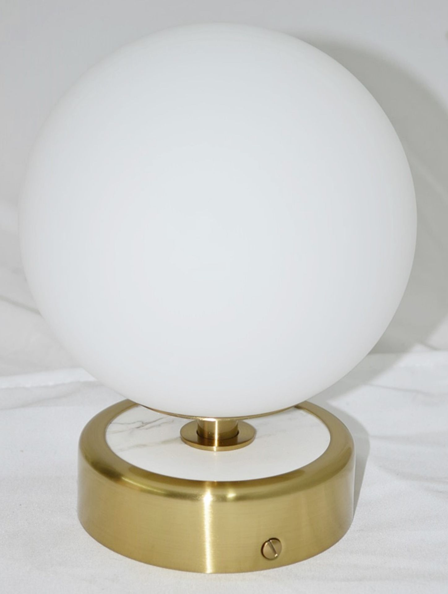 Pair of 'Lunar' Luxury Steel Wall Washer Light Fittings in a Brushed Brass Finish - Image 9 of 17