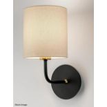 Pair of 'Avenue' Luxury Wall Sconce Lights with a Brushed Brass Finish - Boxed