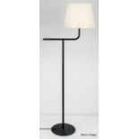 1 x CHELSOM 'Point' Luxury Freestanding Floor Lamp in a Brushed Nickel Finish