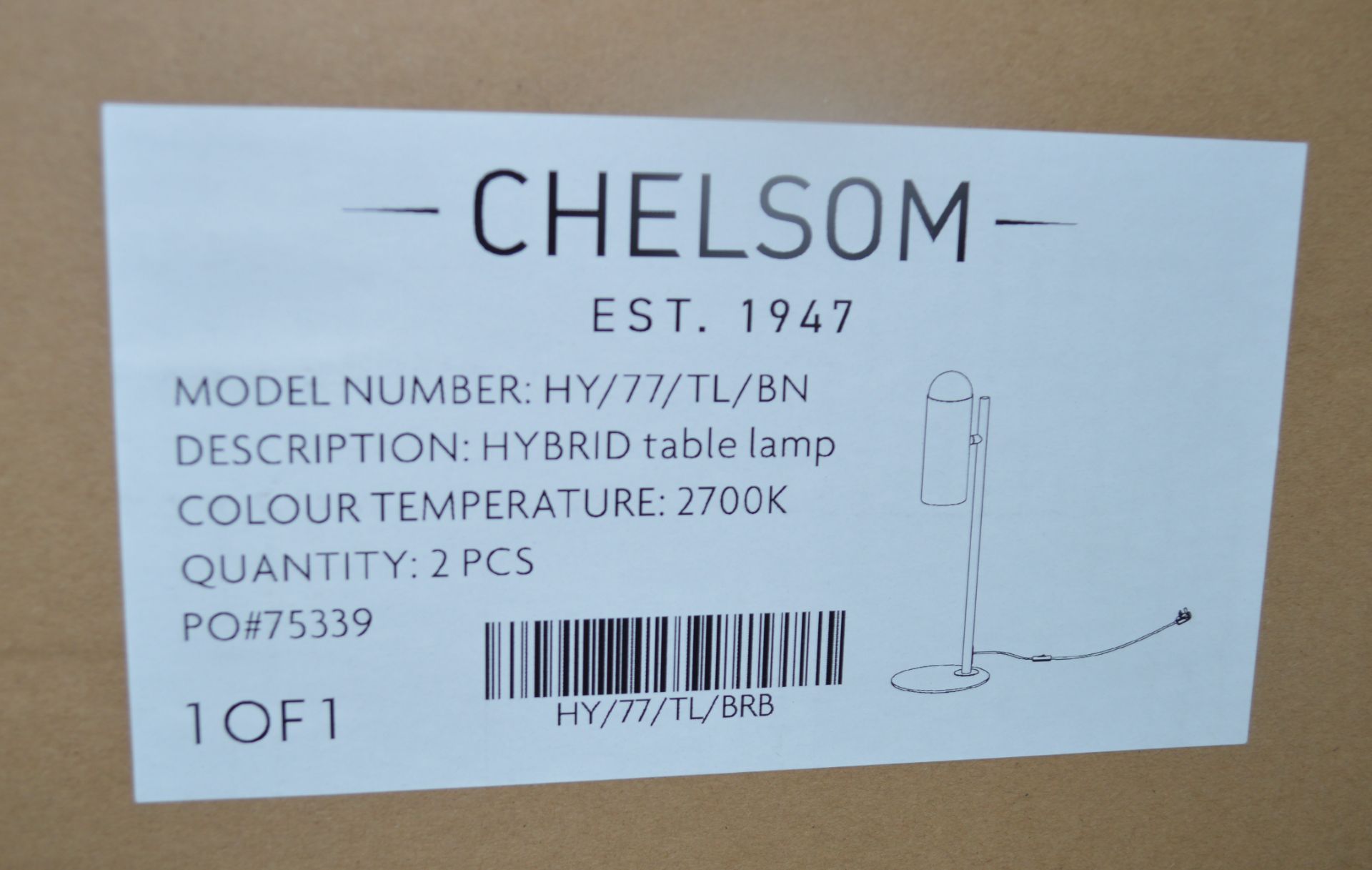 Pair of 'Hybrid' Luxury Modern Directional Table / Desk Lamp in Bright Nickel - Boxed Stock - Image 10 of 10