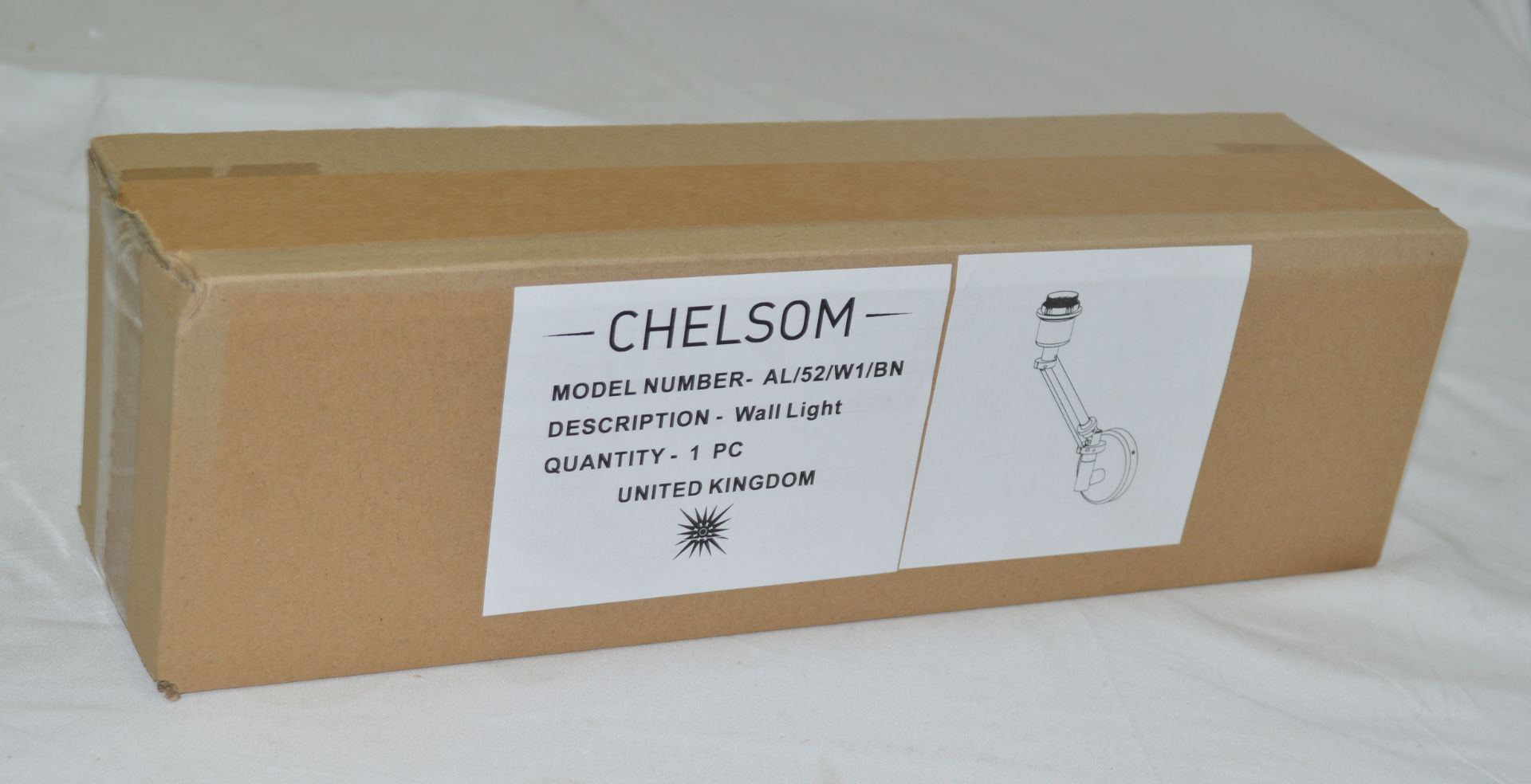 Pair of 'Angle' Luxury Adjustable Steel Wall Light with a Brushed Nickel Finish - Unused - Image 12 of 12