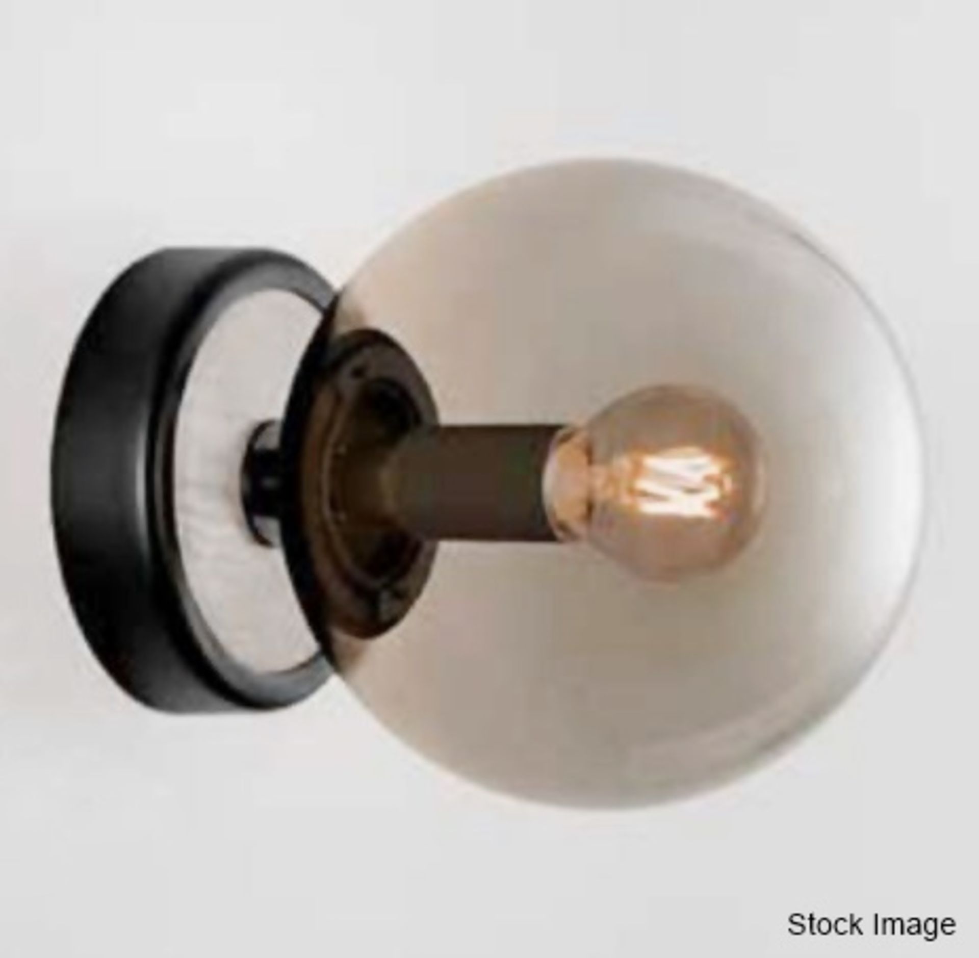 Pair of 'Lunar' Luxury Steel Wall Washer Light Fittings in a Satin Black Steel Finish with