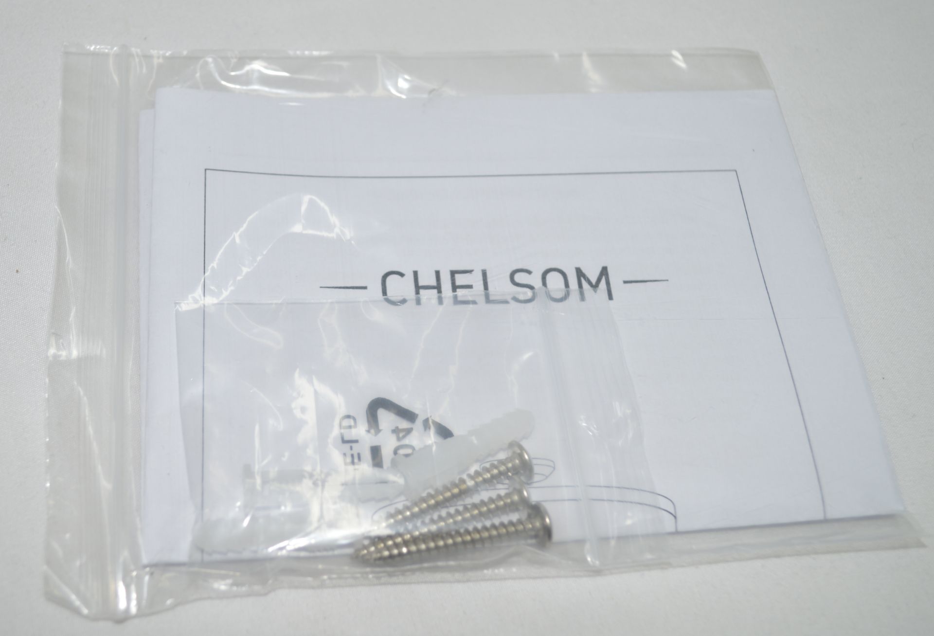 1 x CHELSOM 'Atlanta' Luxury Semi-flush Pendant Circular Light fitting with Polished Chrome - Image 8 of 11