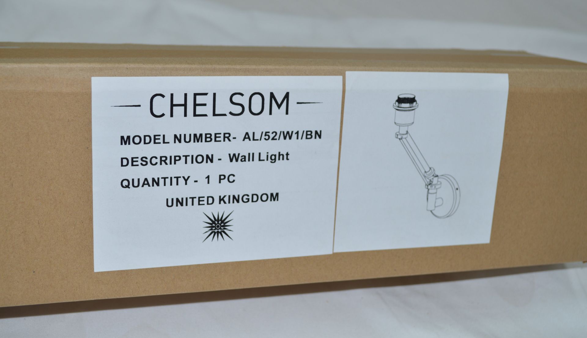 Pair of 'Angle' Luxury Adjustable Steel Wall Light with a Brushed Nickel Finish - Unused - Image 5 of 12