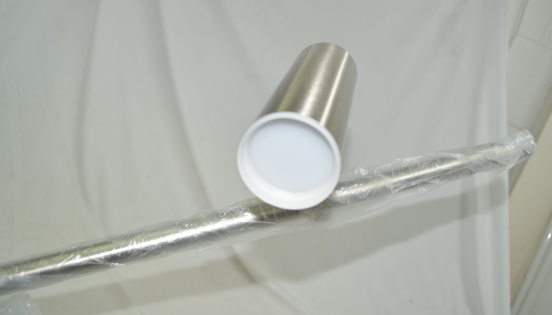 1 x CHELSOM 'Toronto' Luxury 1.6-Metre Tall Floor Lamp in a Brushed Nickel Finish - Ref: TT/200/FS/ - Image 6 of 18