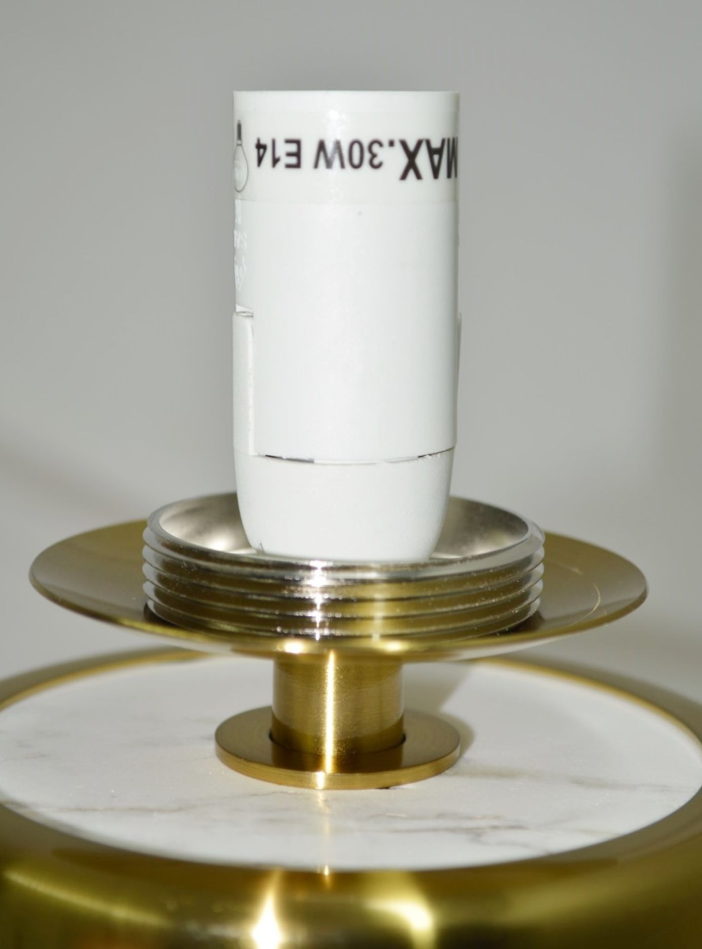 Pair of 'Lunar' Luxury Steel Wall Washer Light Fittings in a Brushed Brass Finish - Image 2 of 17