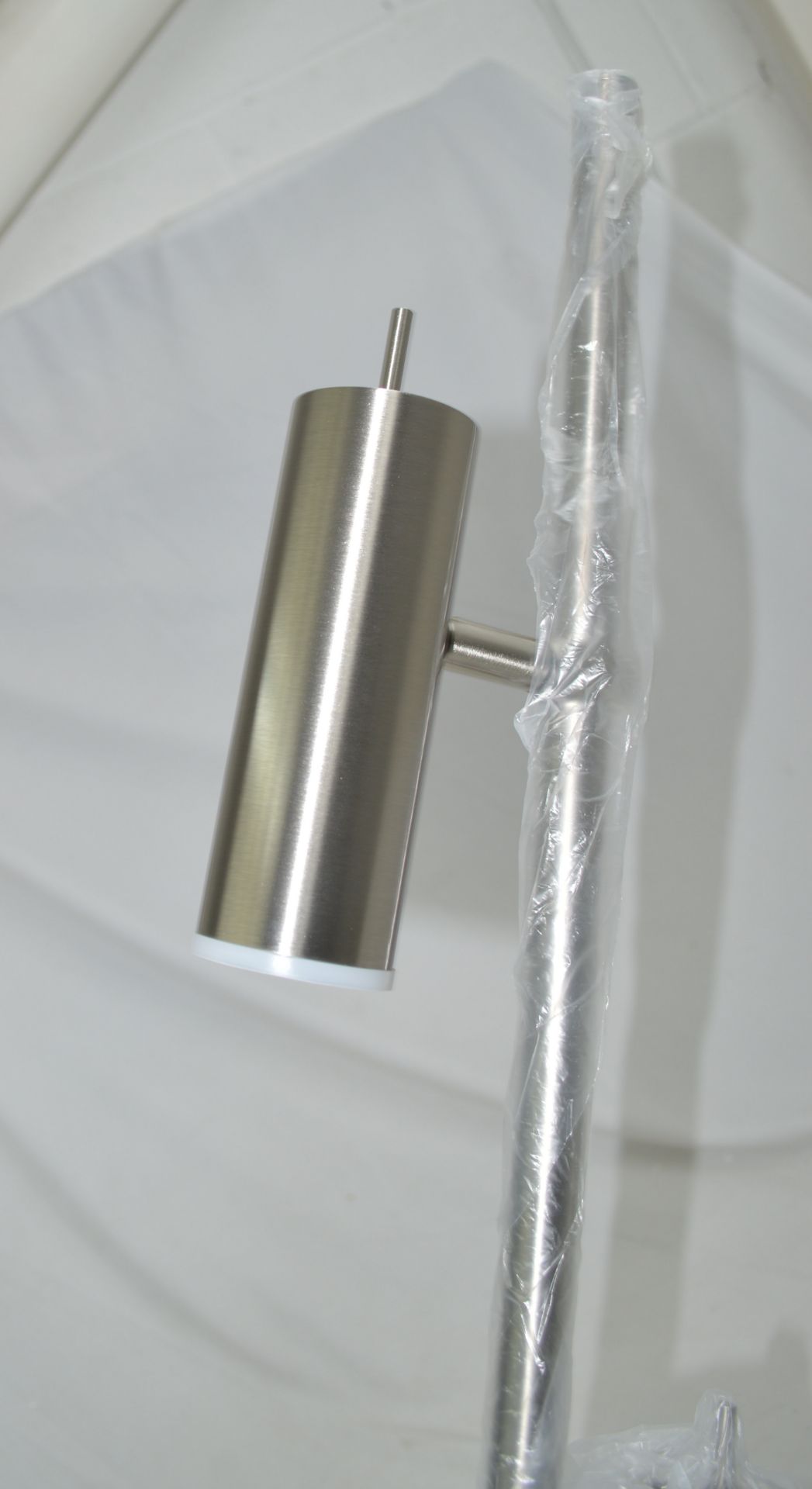 1 x CHELSOM 'Toronto' Luxury 1.6-Metre Tall Floor Lamp in a Brushed Nickel Finish - Ref: TT/200/FS/ - Image 17 of 18