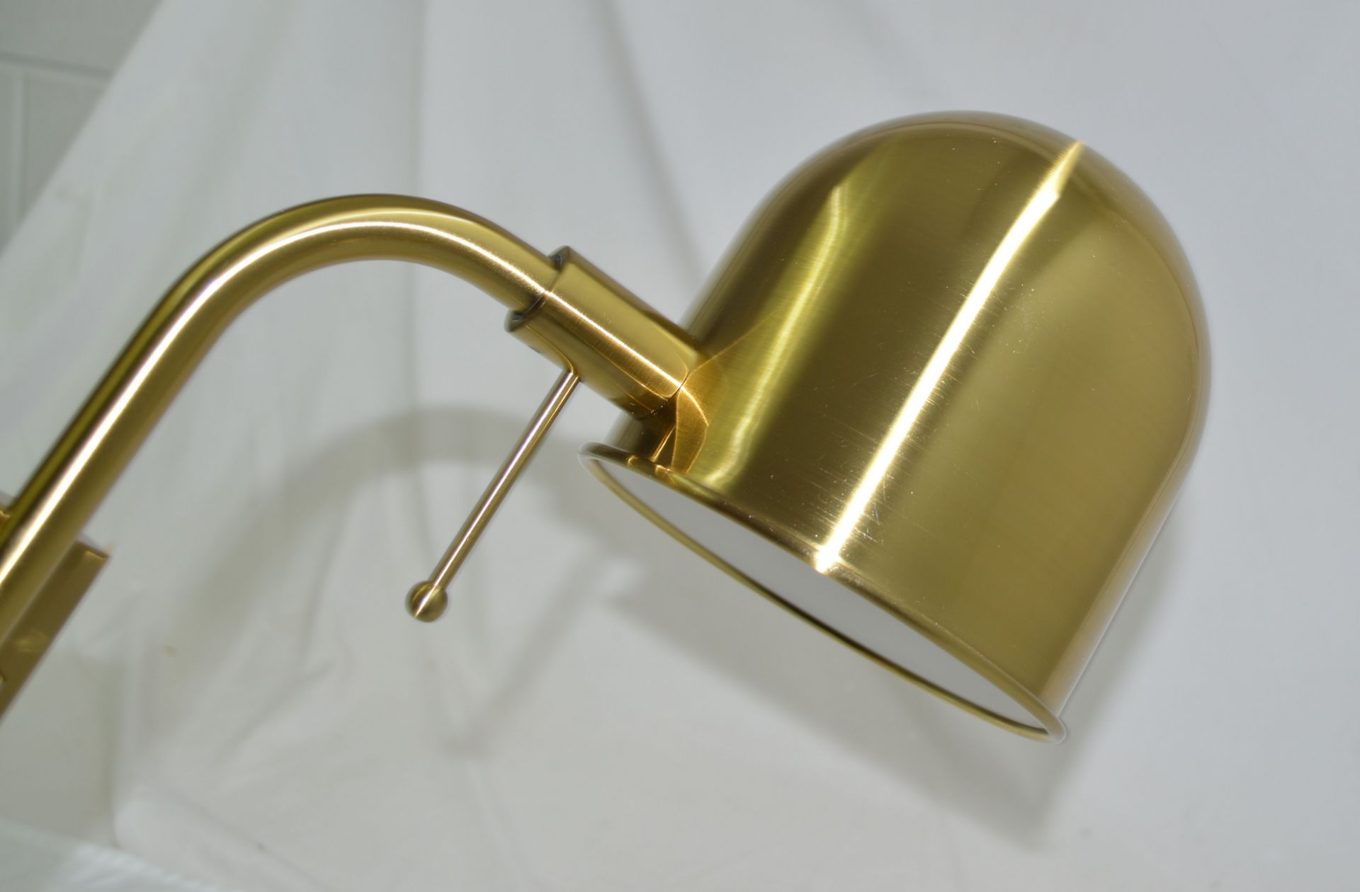 Pair of 'Lume' Luxury Wall Lights in a Brushed Brass with Opal Acrylic Diffuser - Ref: LM/2/ - Image 12 of 12