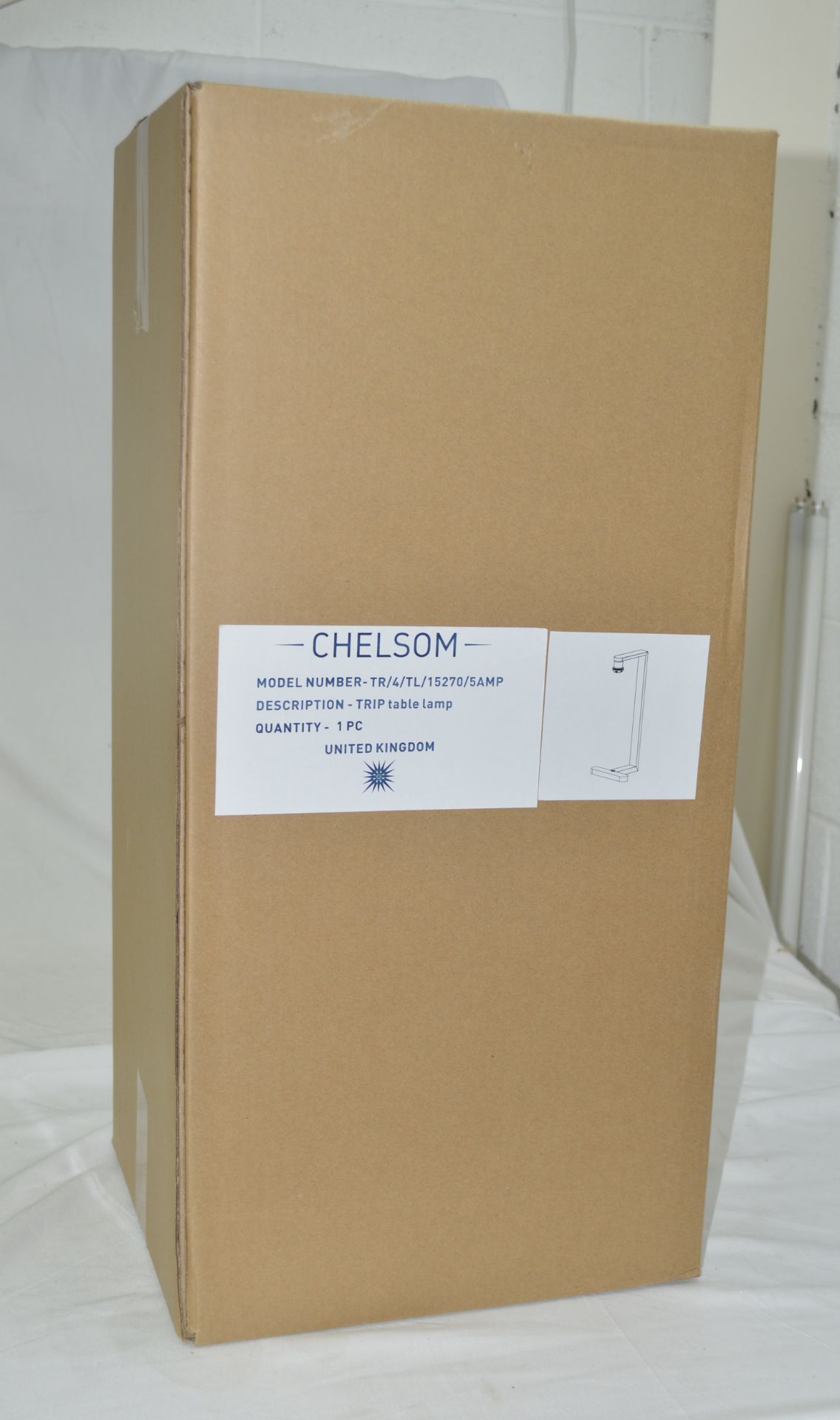 Pair of 'Trip' Luxury Steel Built Table Lamps with an Aluminium Finish - Switched - Ref: - Image 9 of 12