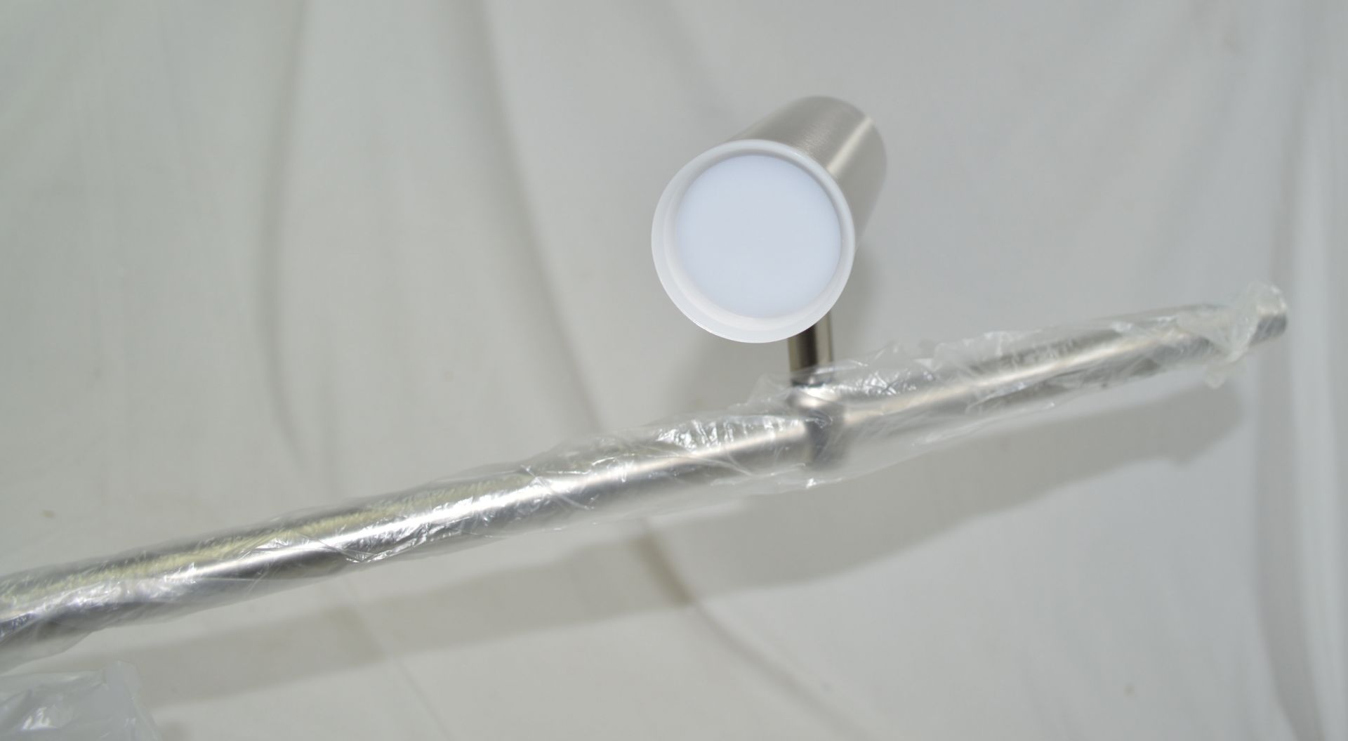 1 x CHELSOM 'Toronto' Luxury 1.6-Metre Tall Floor Lamp in a Brushed Nickel Finish - Ref: TT/200/FS/ - Image 3 of 18