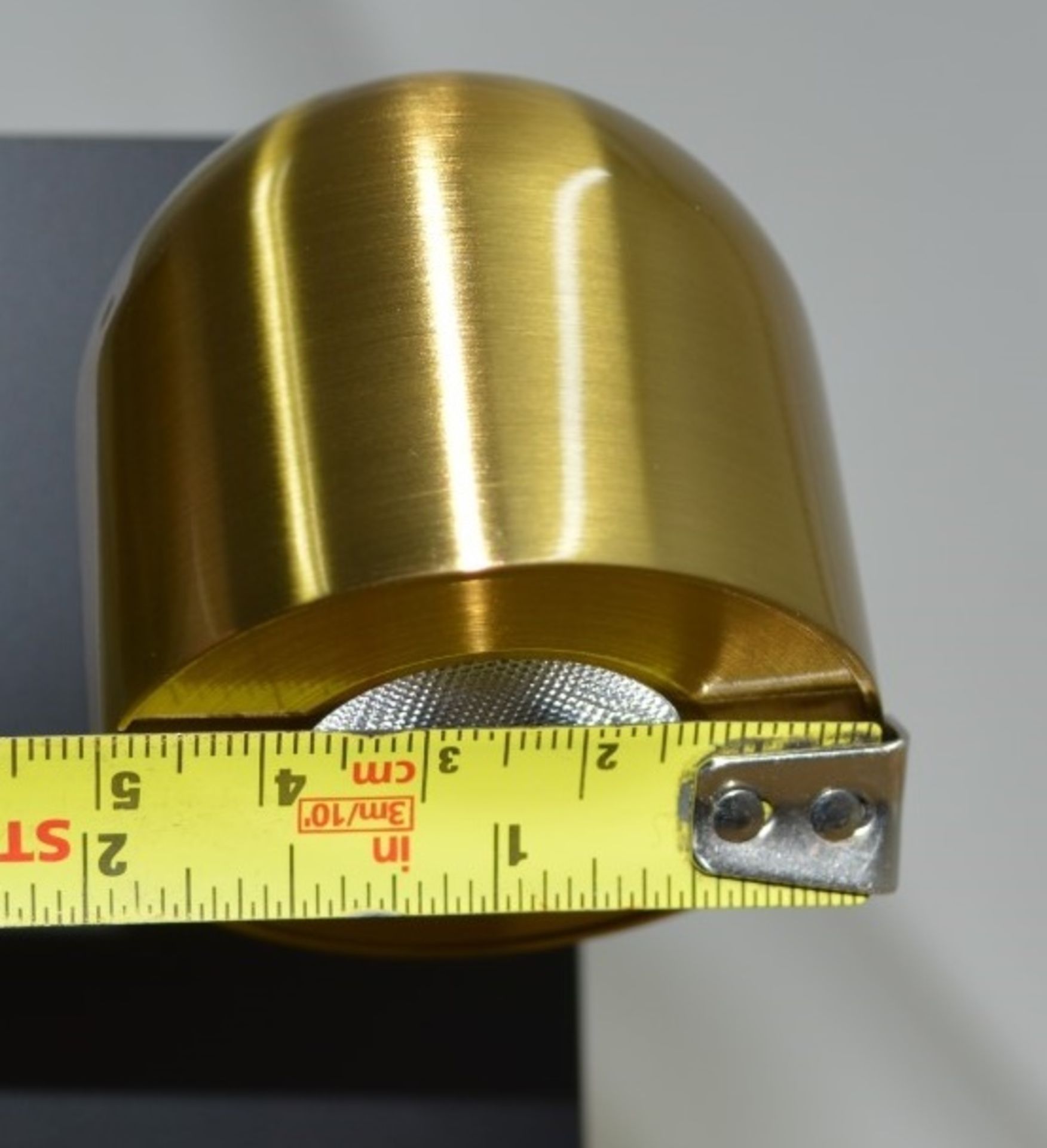 Pair of 'Dome' Luxury LED Adjustable Reading Wall Lights in a Brushed Brass Finish - Image 4 of 12