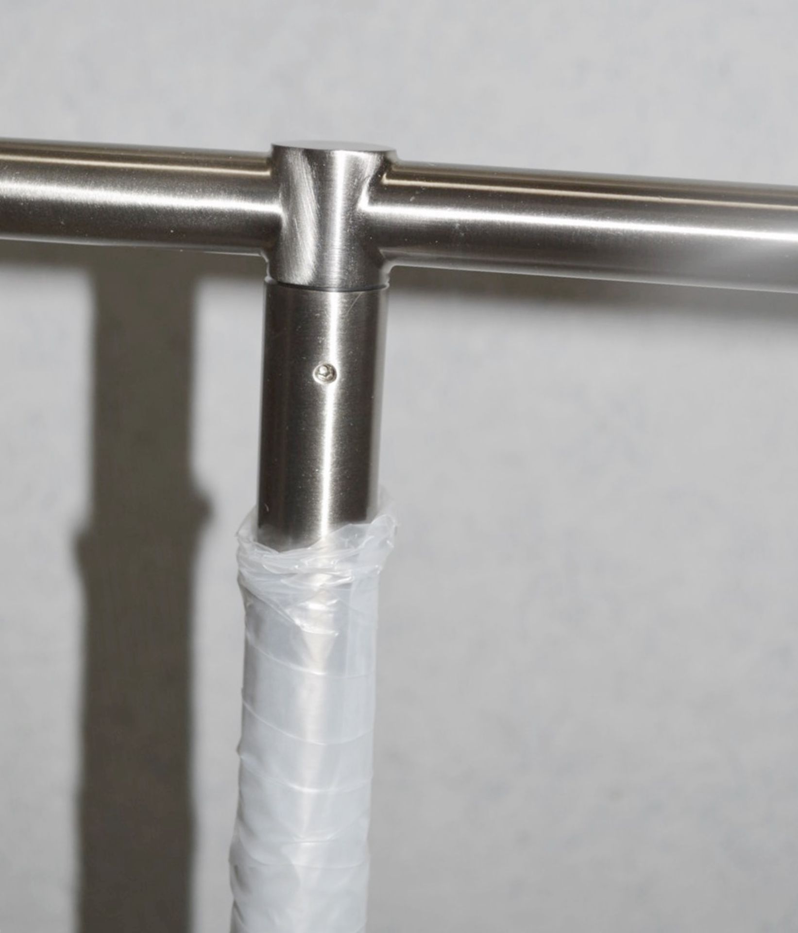 1 x CHELSOM 'Point' Luxury Freestanding Floor Lamp in a Brushed Nickel Finish - Image 8 of 11