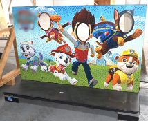 1 x Large Scale Lego Brick Sculpture of a Cartoon Style Face in the Hole Board