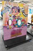 1 x Large Scale Lego Brick Sculpture of a Cartoon Style Face in the Hole Board