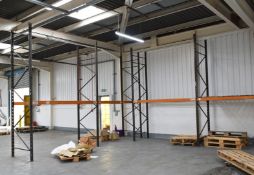 6 x Bays of 4m Pallet Racking - Includes 8 x Uprights (H400 x W109cm) and 12 x Crossbeams