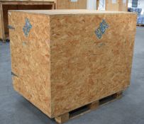 1 x Large Wooden Pallet Shipping / Storage Crate - Dimensions: H145 x W129 x D104 cms