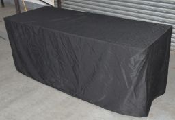 1 x Large Quantity of Black Tablecloths for Exhibitions, Trade Shows, Fairs or Markets
