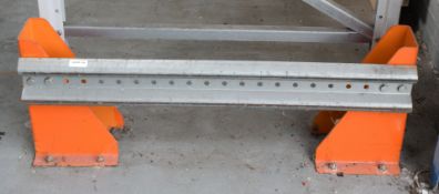 3 x Pallet Racking Protection End Barriers - Approx Width 110 cms
