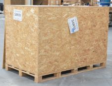 1 x Large Wooden Pallet Shipping / Storage Crate - Dimensions: H140 x W201 x D115 cms