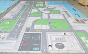 1 x Huge 16ft x 22ft Children's Fabric City / Town Play Mat for Interactive Lego Play Sets