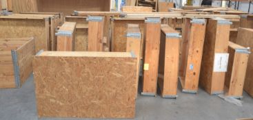 Approx 44 x Wooden Flexi Crates